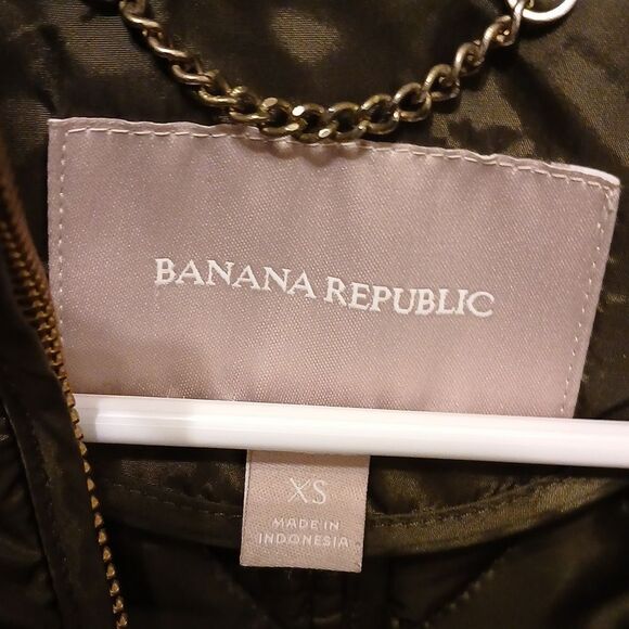 WMNS Banana Republic Quilted, Olive, Field Jacket XS - Picture 7 of 9